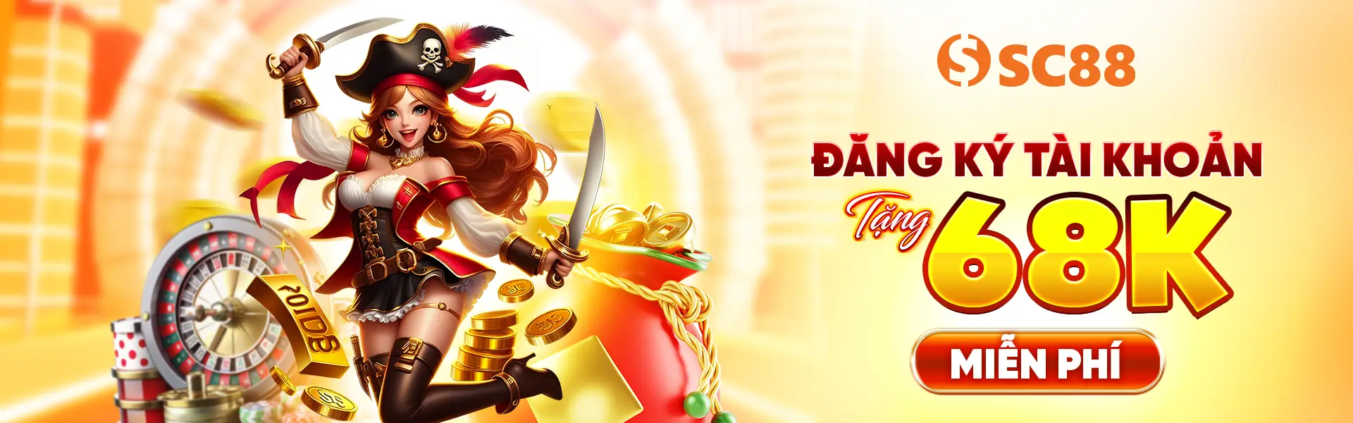 Đăng ký tài khoản SC88 tặng ngay 68k